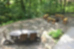 Flagstone Patio with Seating and Easy Access to the Lower Level