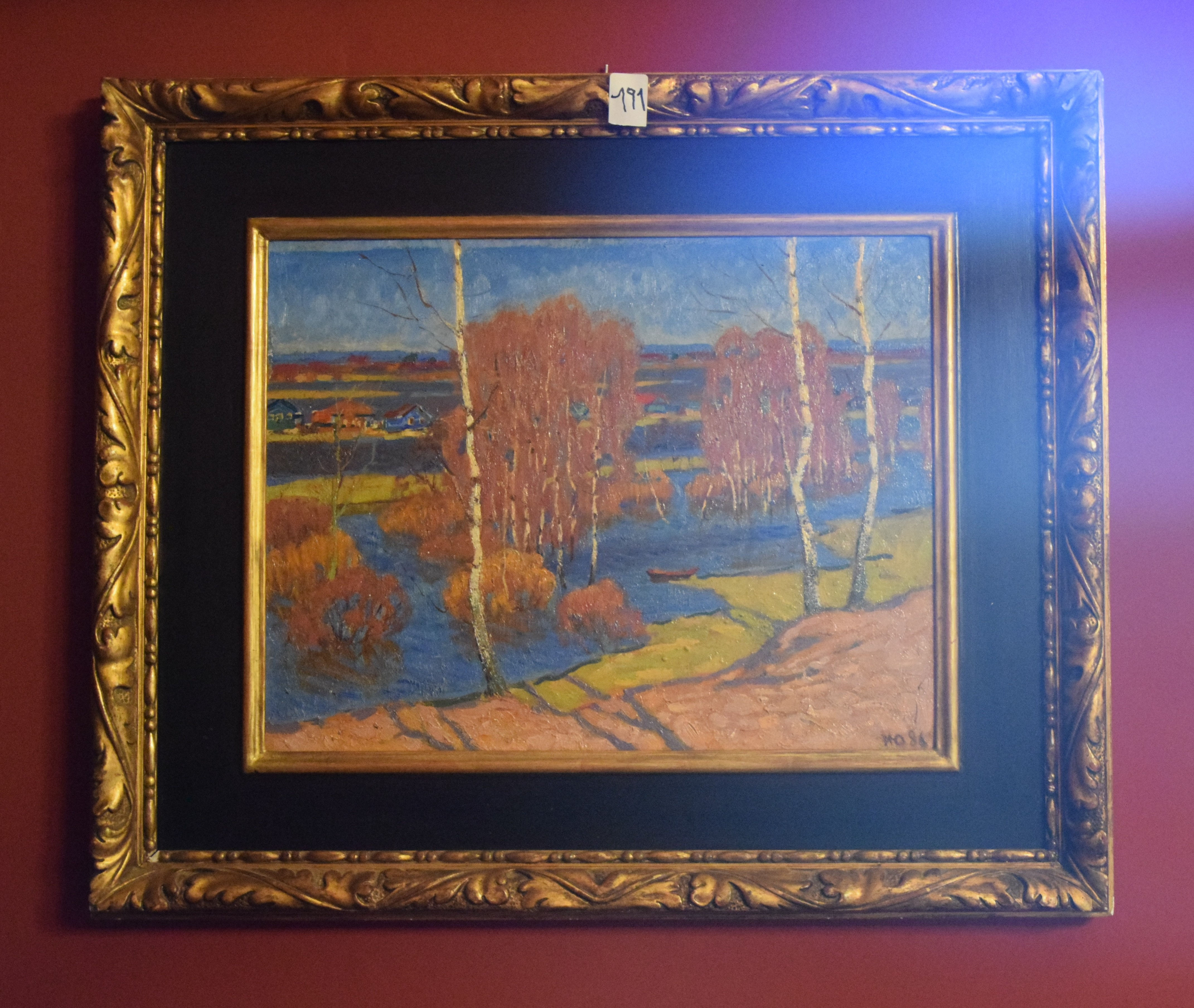 Russischer Mahler - Öl auf HOlzplatte – 70 × 60 cm
