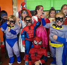 Children's entertainers, Superhero party