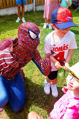Spidy at party