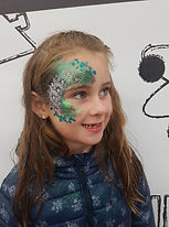 glitter body art at carft parties