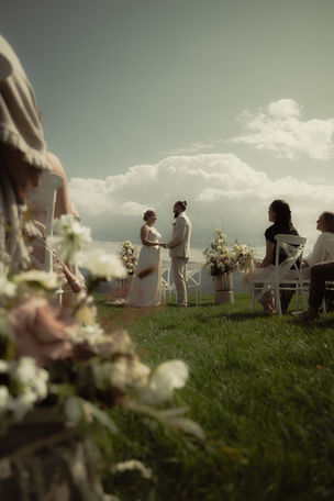 Bildgalerie Weddingdesign zur Gutshochzeit mit Weitblick in creme/altrosa/schokobraun