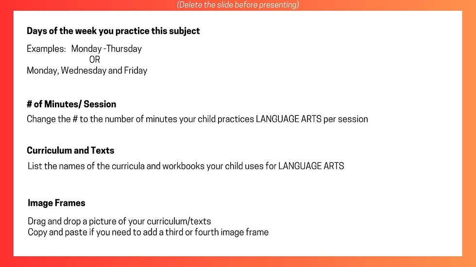 Thumbnail: Customizable Homeschool Review Template