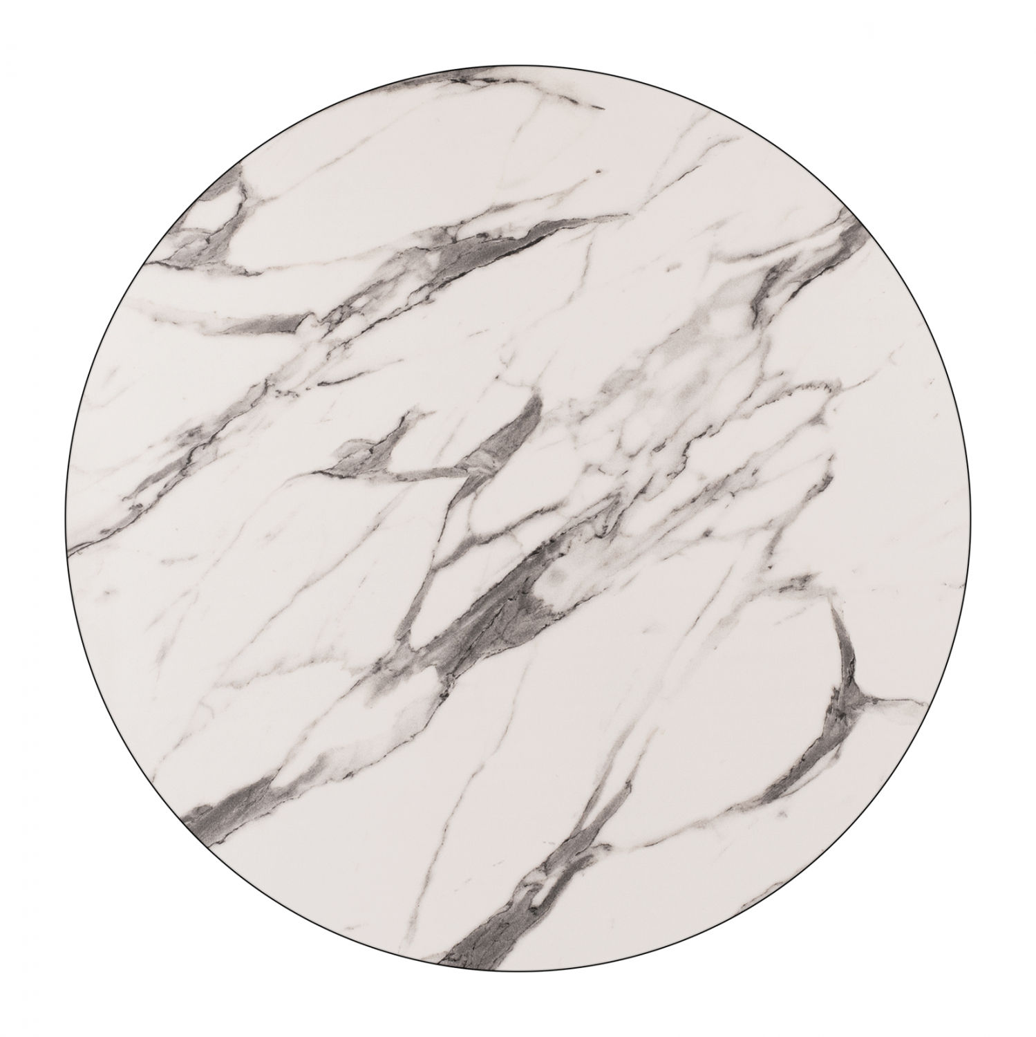 ΕΠΙΦΑΝΕΙΑ ΤΡΑΠΕΖΙΟΥ HPL MARBLE WHITE-GREY Φ60 εκ. ΠΑΧΟΥΣ 12mm