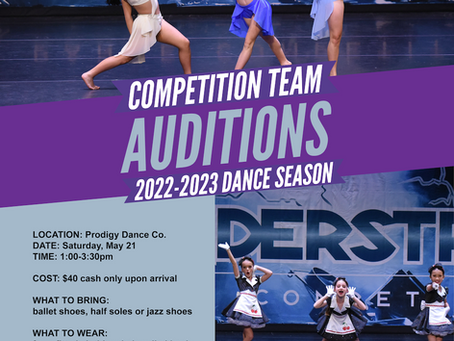 COMPETITION TEAM AUDITIONS