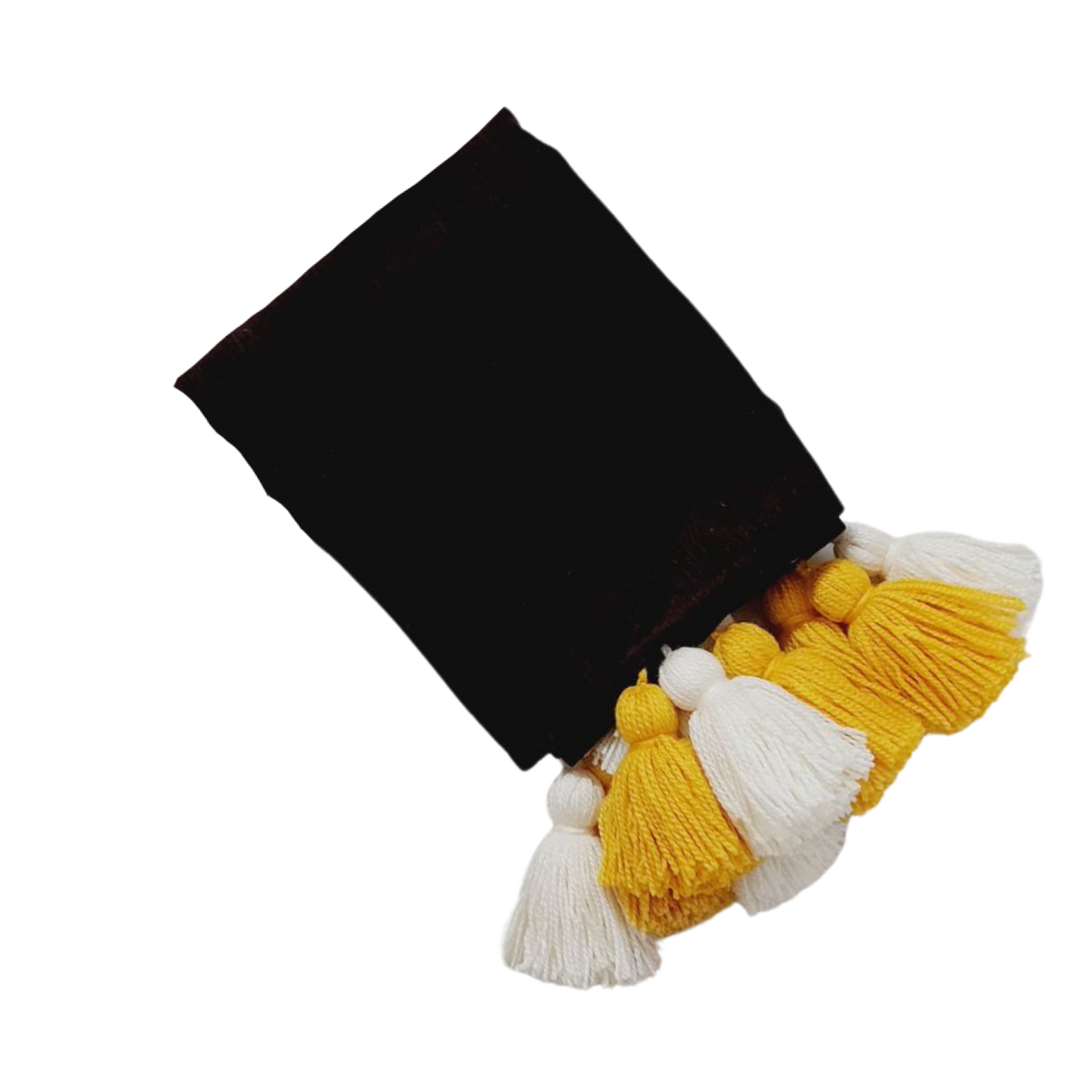 Three-Seater Sofa Cover: Customizable Durable Brown Seat Cover With Tassel