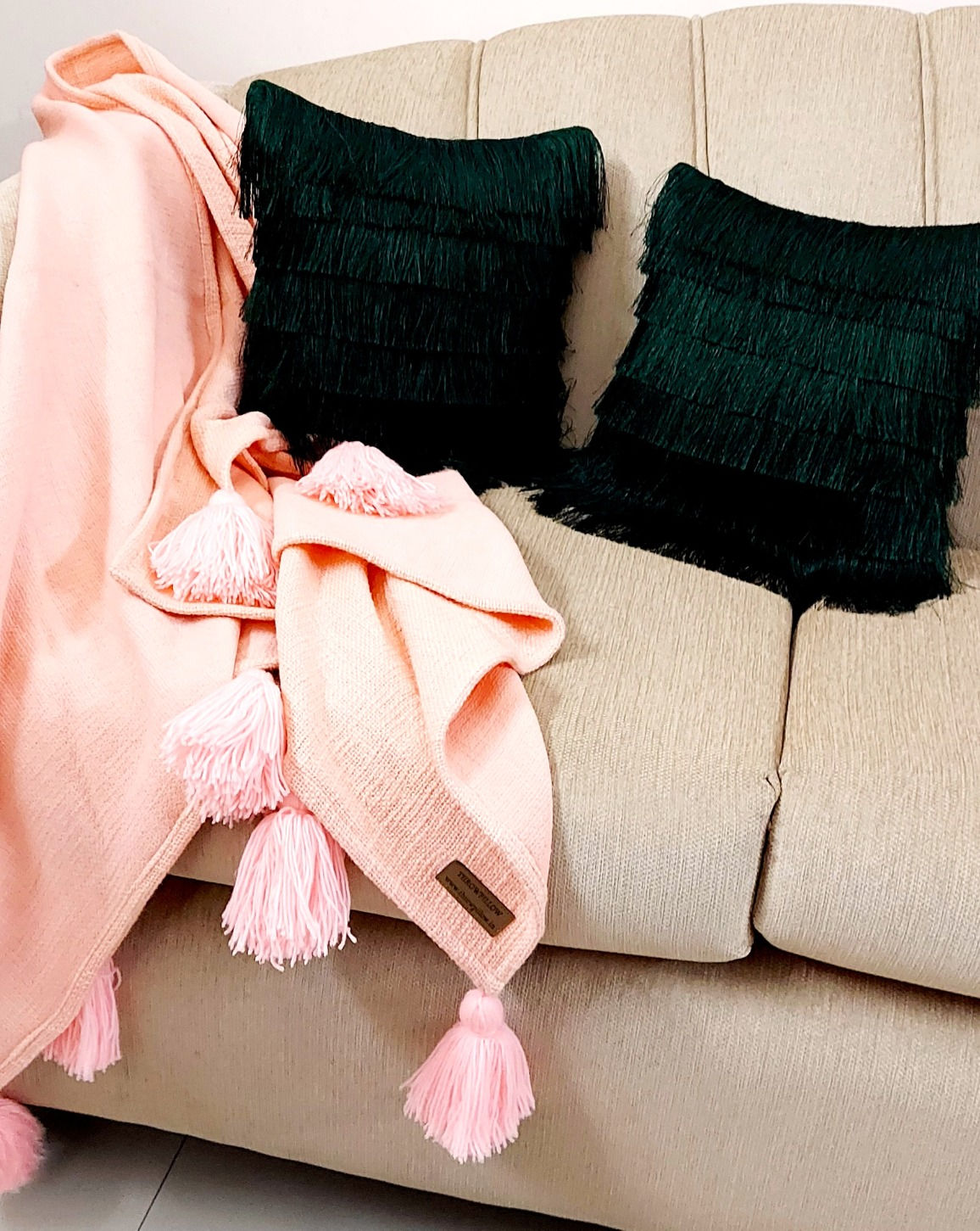 "High-quality fabric cushion cover perfect for everyday use"