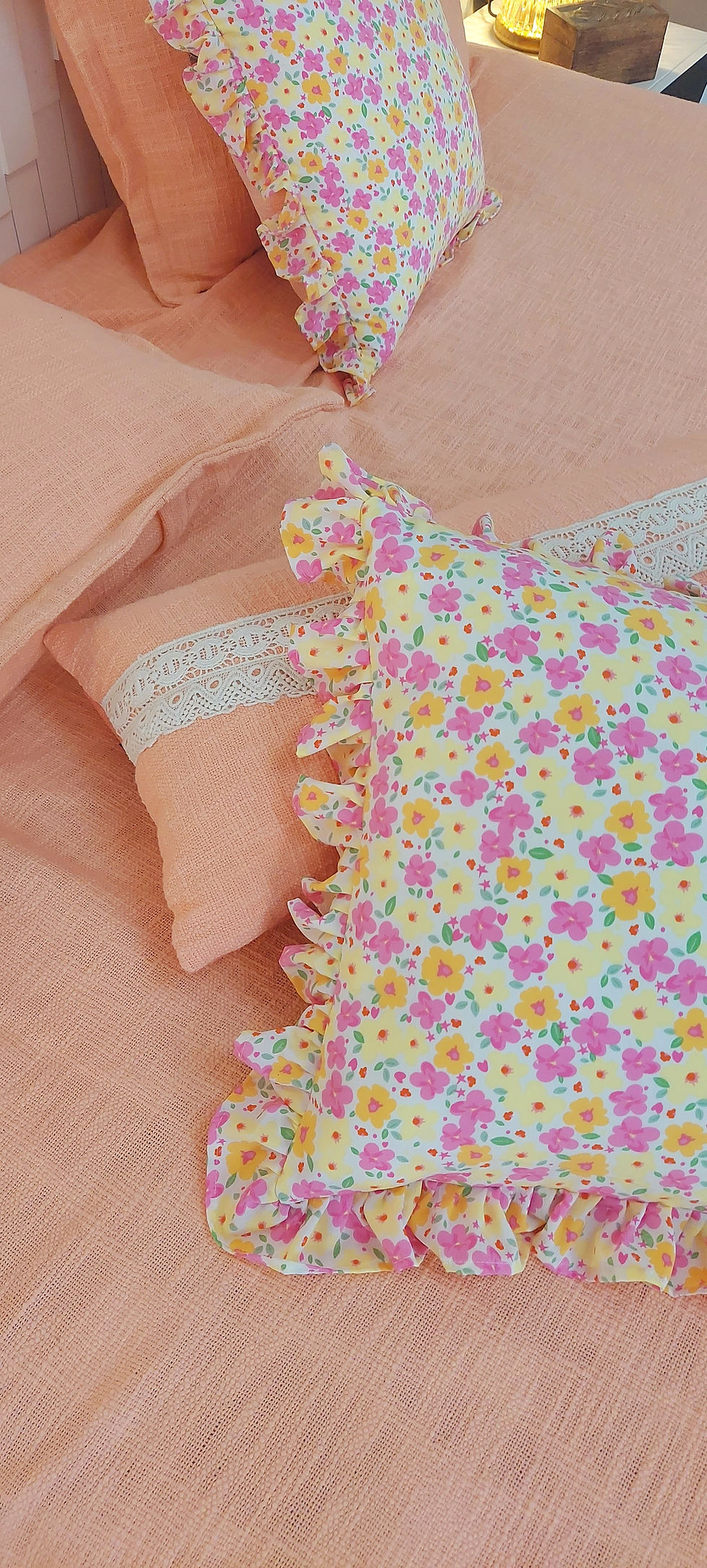 Thumbnail: Blush Bed & Pillow Cotton Cover Set
