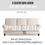 Thumbnail: Neutral Grey Herringbone Pattern Sofa Cover with Tassels