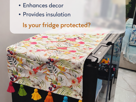 What is the purpose of using fridge covers?