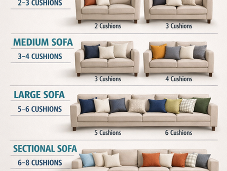 How Many Cushions Does Your Sofa Really Need? A Complete Size-Wise Guide