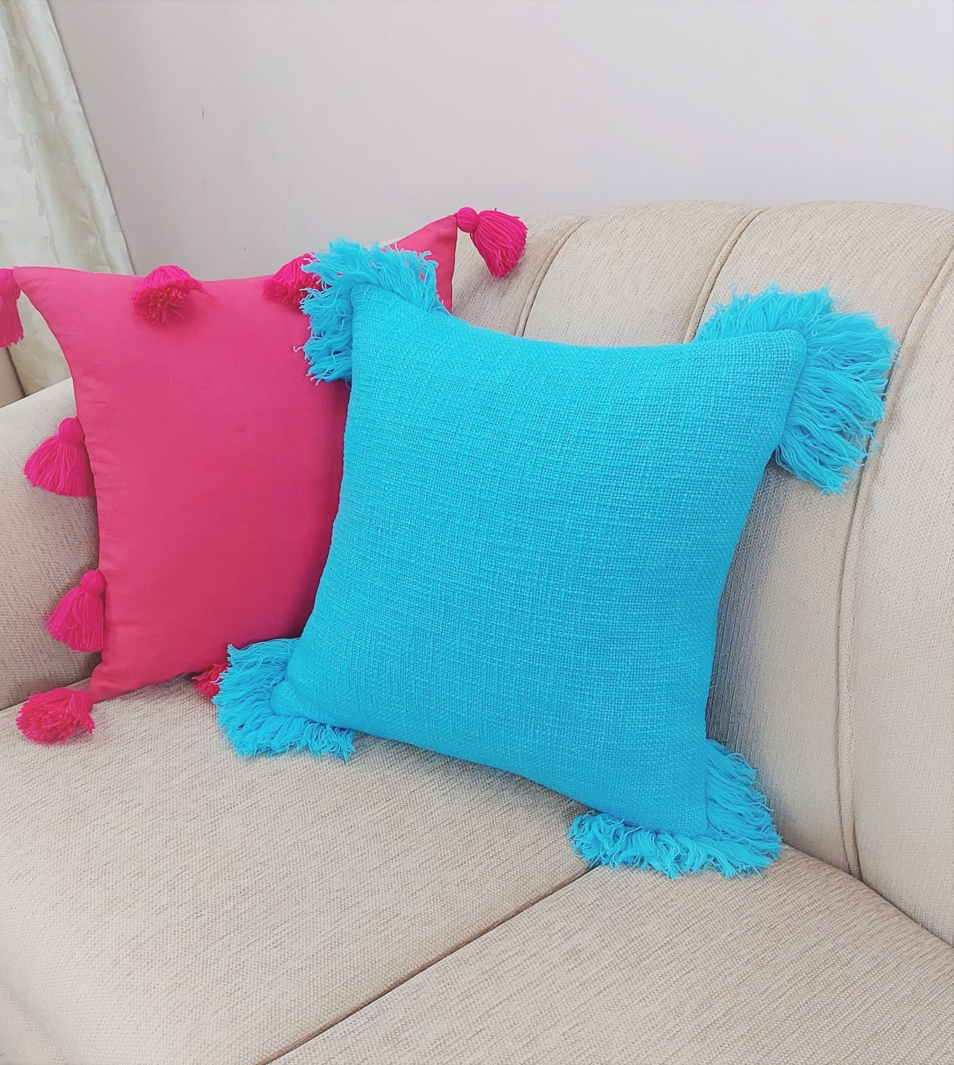 Blue Cushion Cover