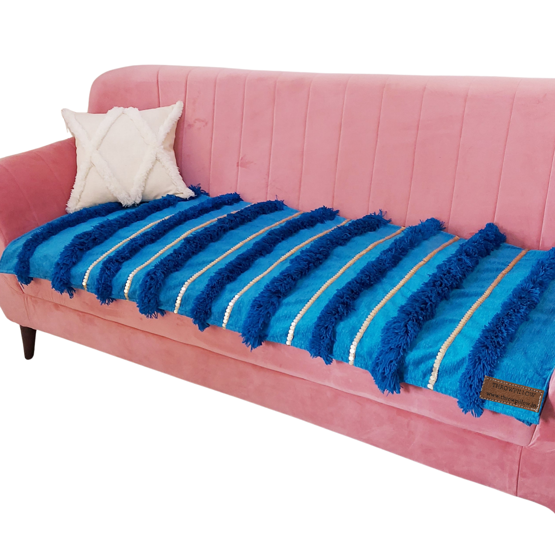 3-Seater Sofa Cover: Customizable Moroccan Seat & Back Cover