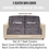 Thumbnail: Two-Seater Designer Trendy Dark Grey Moroccan Custisable Sofa Cover Set