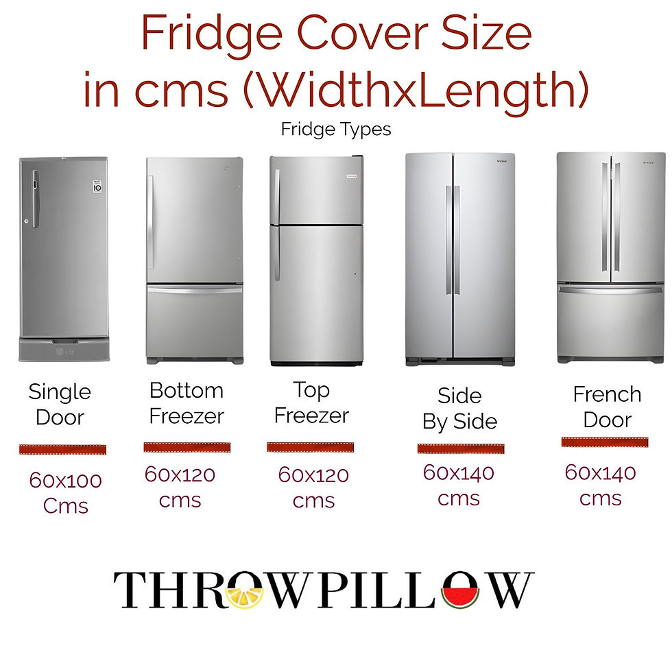 Thumbnail: Neutral Floral Fridge Cover with Multicolor Tassels