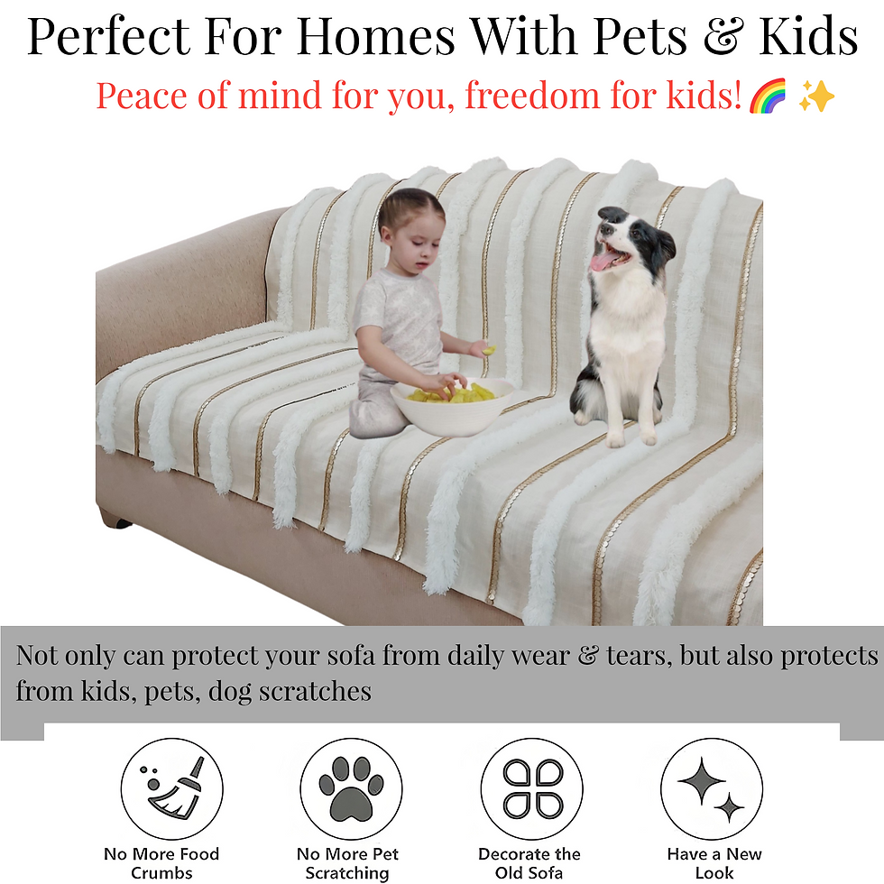 Thumbnail: 3-Seater Sofa Cover: Customizable Moroccan Seat & Back Cover