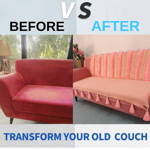 Reupholster Couch With Drop Cloth Old Hot Sale Sofa Redesign