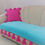 Miniatura: Three-Seater Sofa Cover: Custom Made Durable Ice Blue Seat Cover With Tassels
