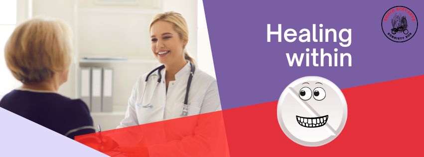 Doctor talking to a lady.