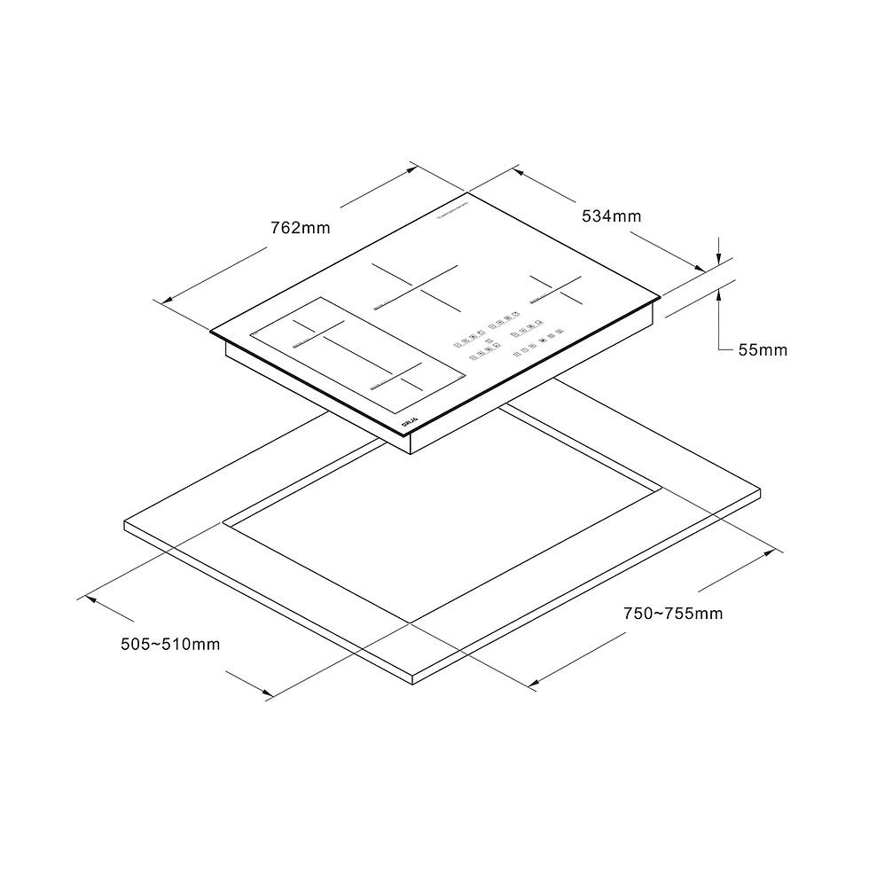 Miniatura: Tope de Cocina de inducción Múnich 76
