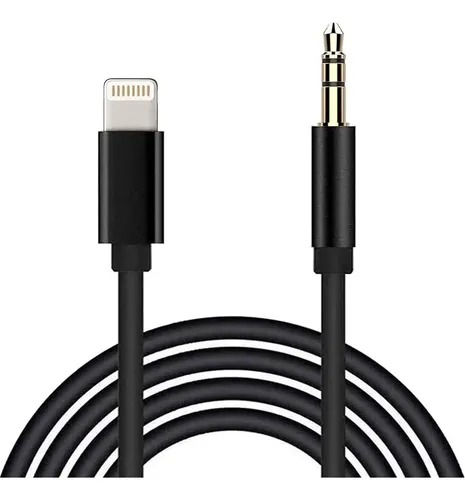 Cable plug a Lightning negro 3.5aux -