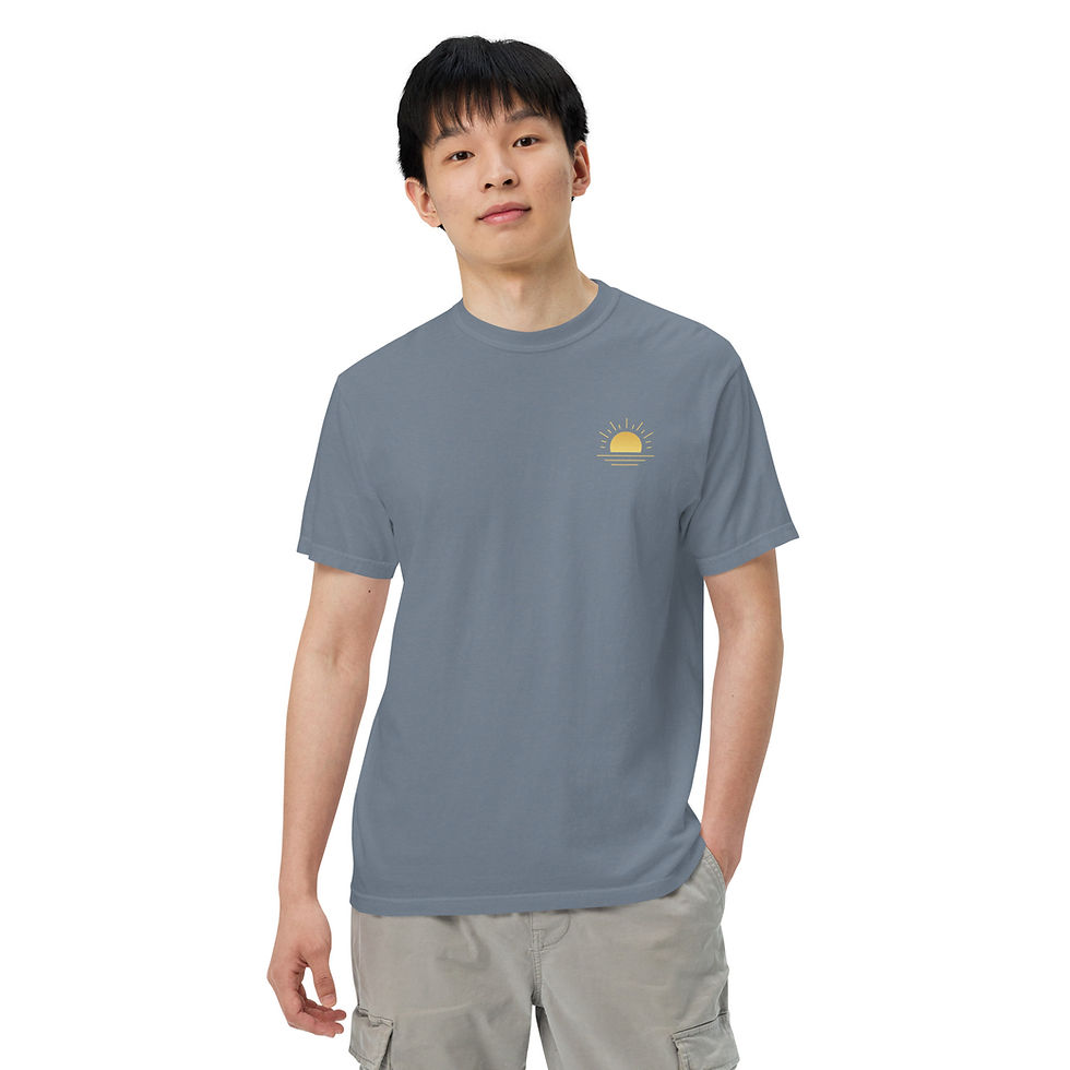 Thumbnail: Golden Sunset Retro Unisex Tee