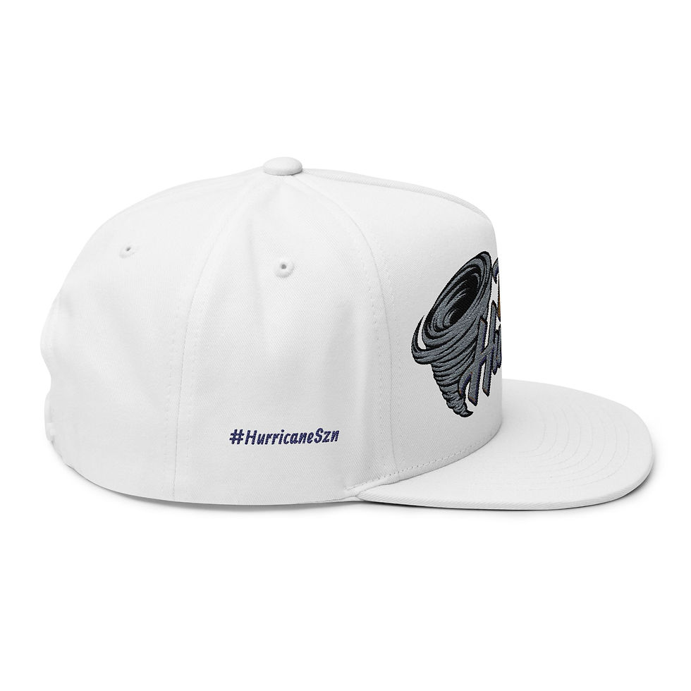 Thumbnail: Team Hurricane Embroidered Flat Bill Cap