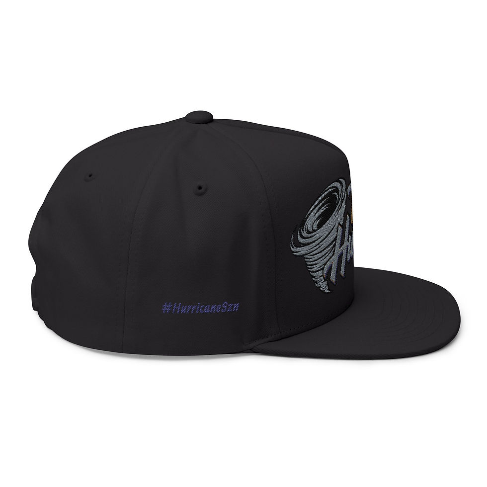 Thumbnail: Team Hurricane Embroidered Flat Bill Cap