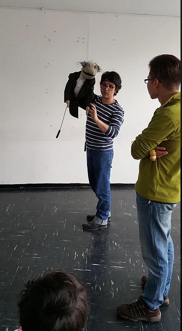 Taller de animación títeres de TV