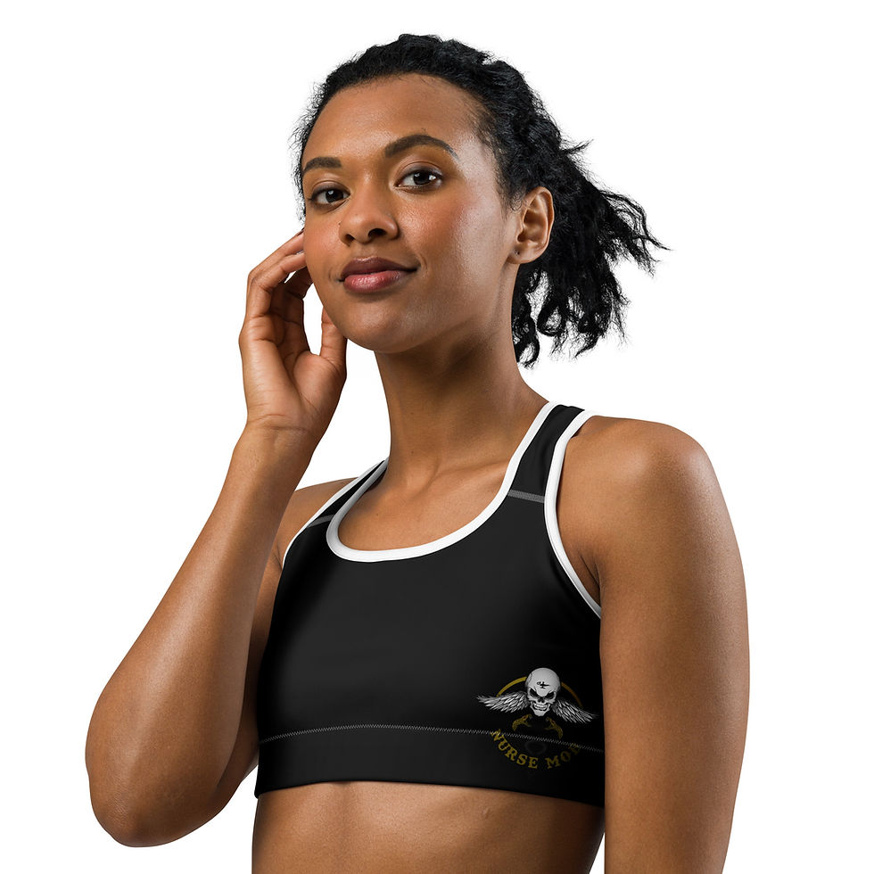 Thumbnail: Nurse Mob Logo Sports bra