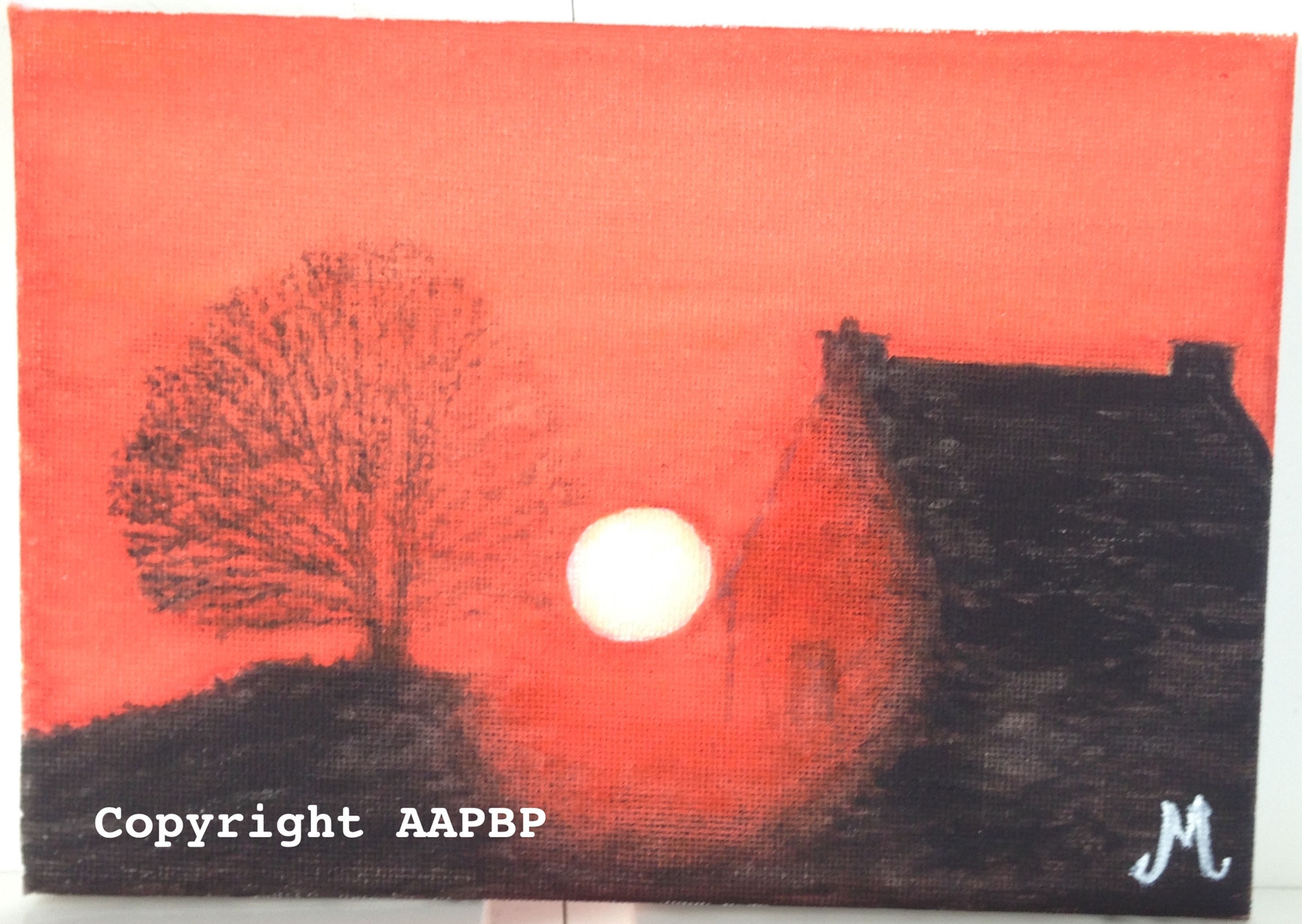 Ciel orangé