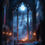 Thumbnail: Shadows and Serenity - gothic/fantasy/vampire lair (Conceptual Design) 