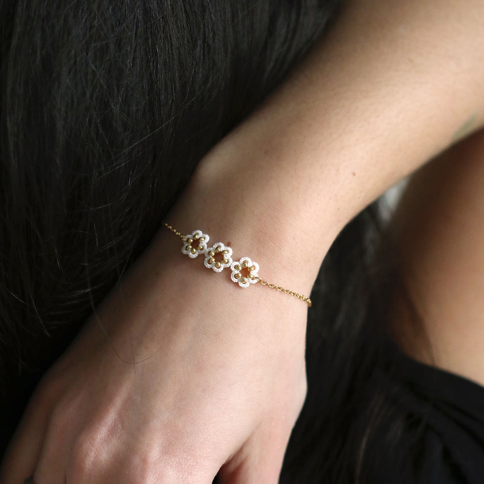 Miniature : bracelet triple Pastilles - 15 couleurs