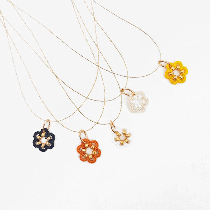 Miniature : collier chaine fil Pastille - 15 couleurs