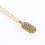 Miniature : Collier Moucharabieh chaine fine et dentelle - fil doré