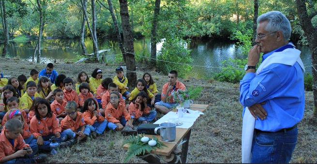 Foto eucaristía Grupo Scout Amorós