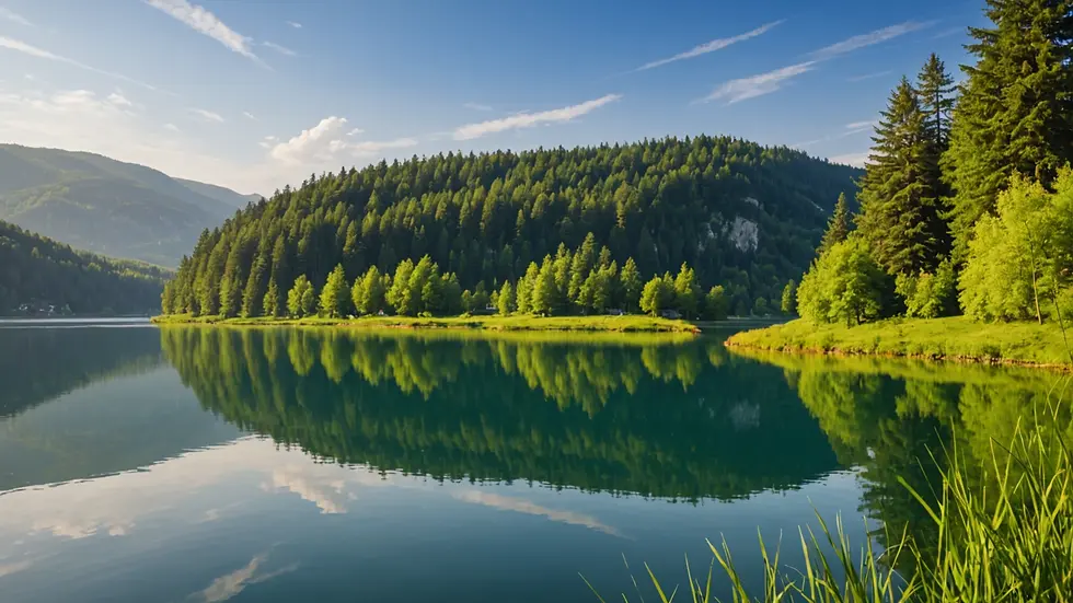 Close-up view of a serene lakeside, symbolizing tranquility and clarity