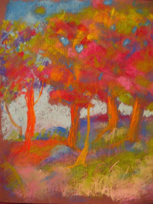 bright-trees - pastel