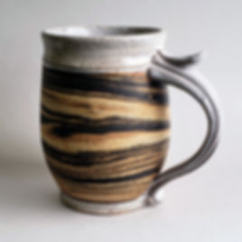 14 oz. Marbled clay mug 