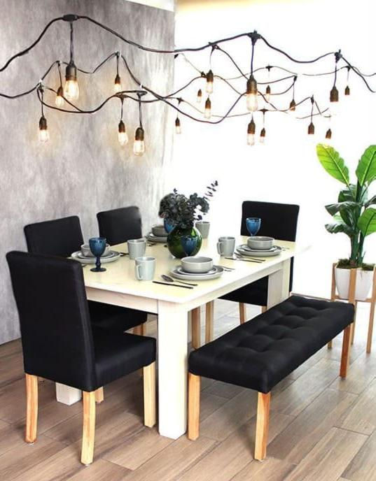Comedor Europa de 6 puestos en madera de Cedro