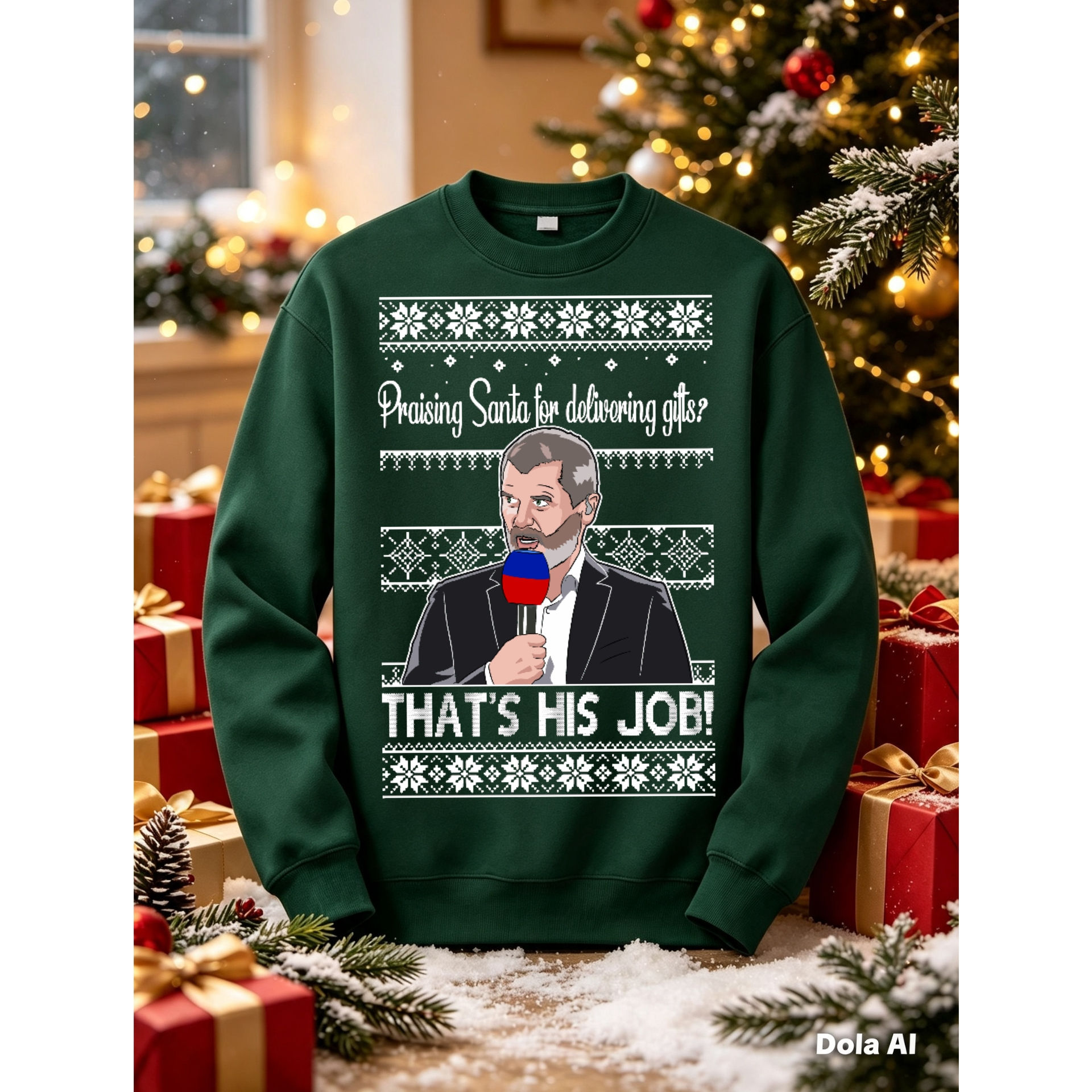 Roy Keane "THAT'S HIS JOB!" Xmas Sweater