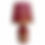 Thumbnail: Pair of Red Coat of Arms Toleware Lamps