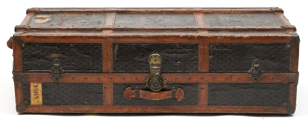 Thumbnail: An early 20th century E. Goyard Aine, Paris, steamer trunk