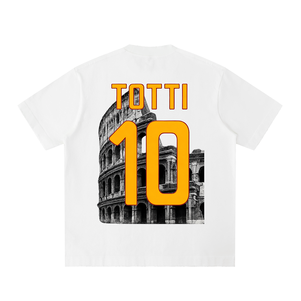 Thumbnail: TOTTI - ROMA GOAT - Heavyweight Vintage Washed Frayed T-Shirt