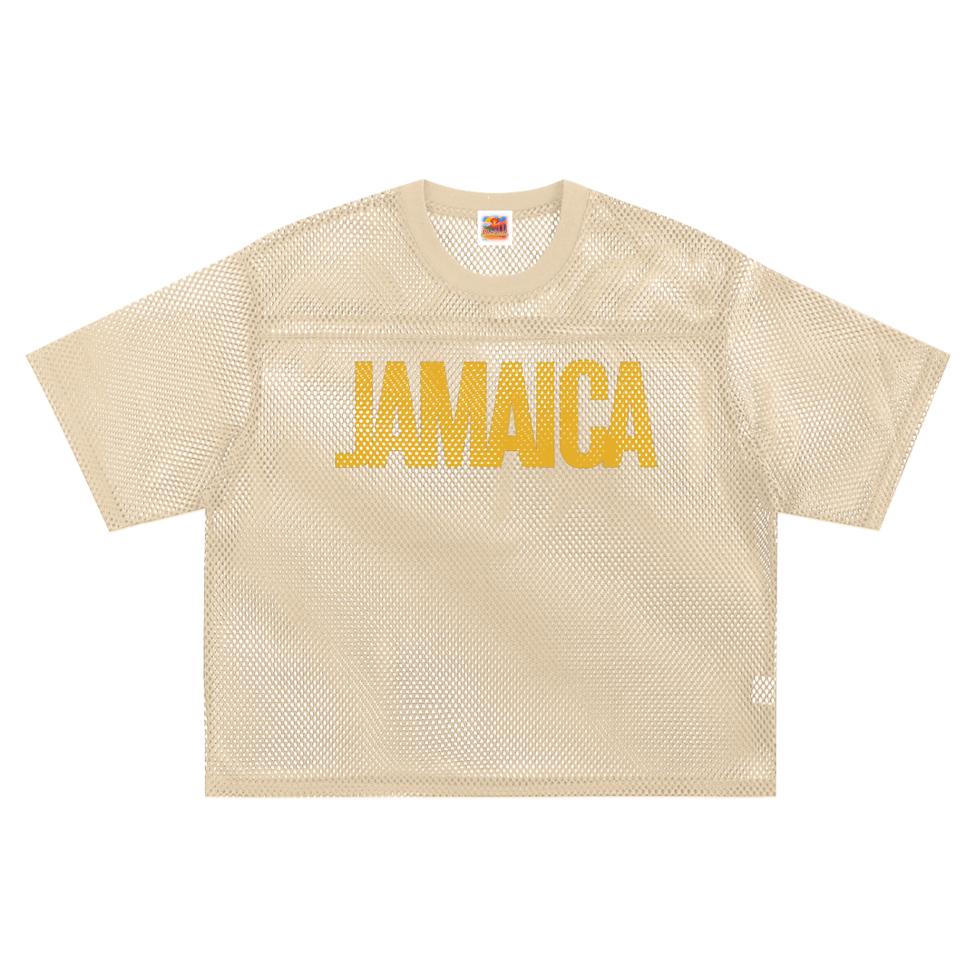 Jamaica inna Mesh Marina Style tee (YELLOW face)