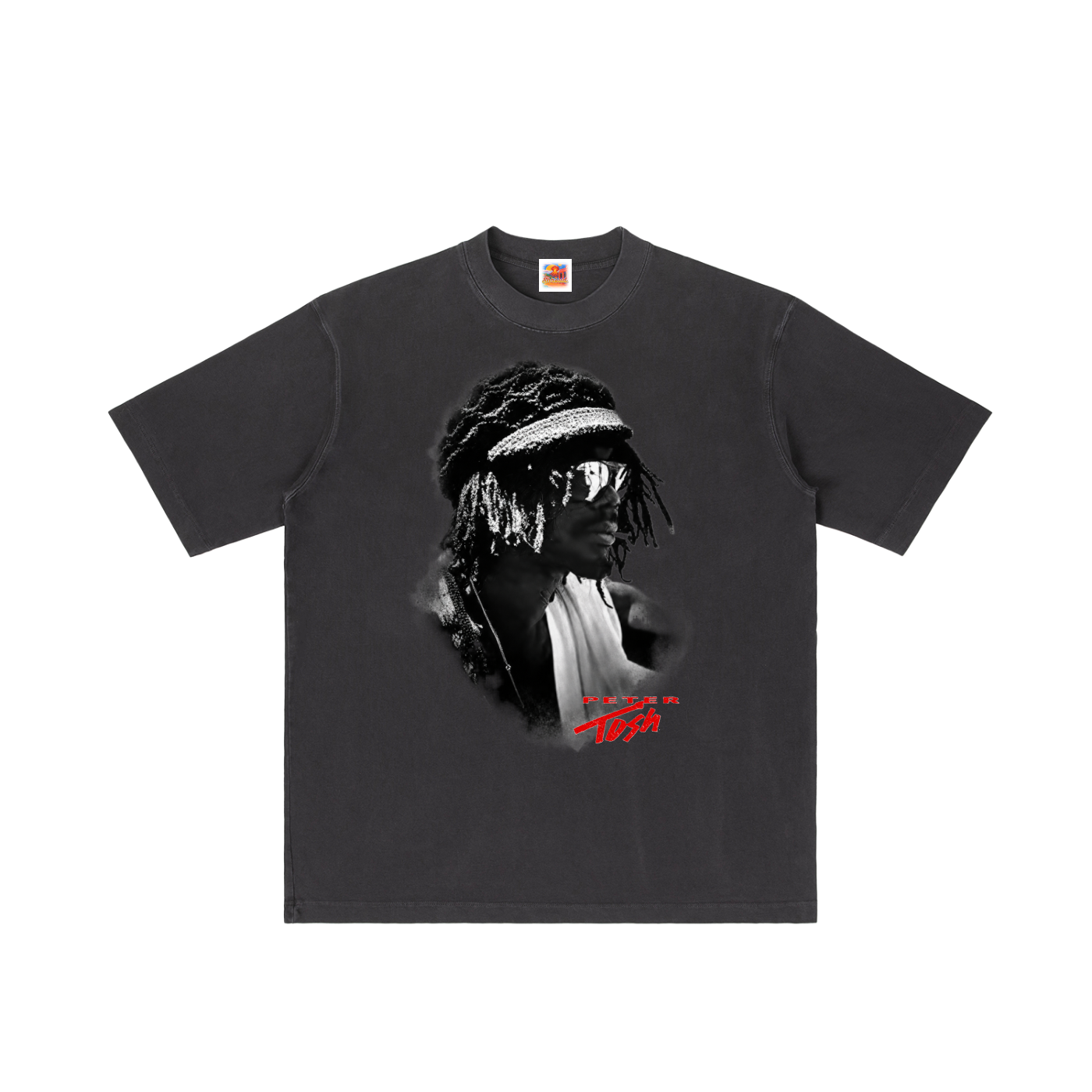 The Rebel - Peter Tosh - Vintage Wash Drop Shoulder T-shirt