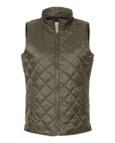 stüssy diamond quilted vest