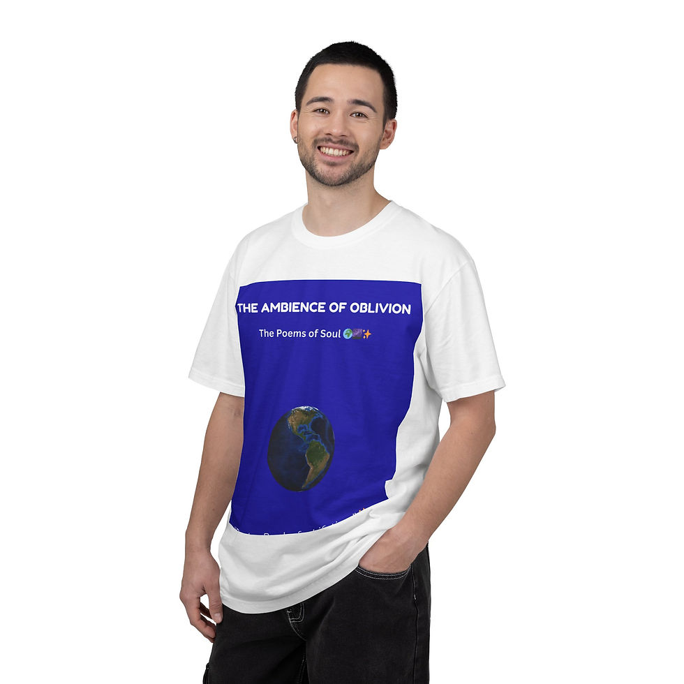 Thumbnail: The Ambience of Oblivion Earth Graphic Tee | Poetry Cover Design