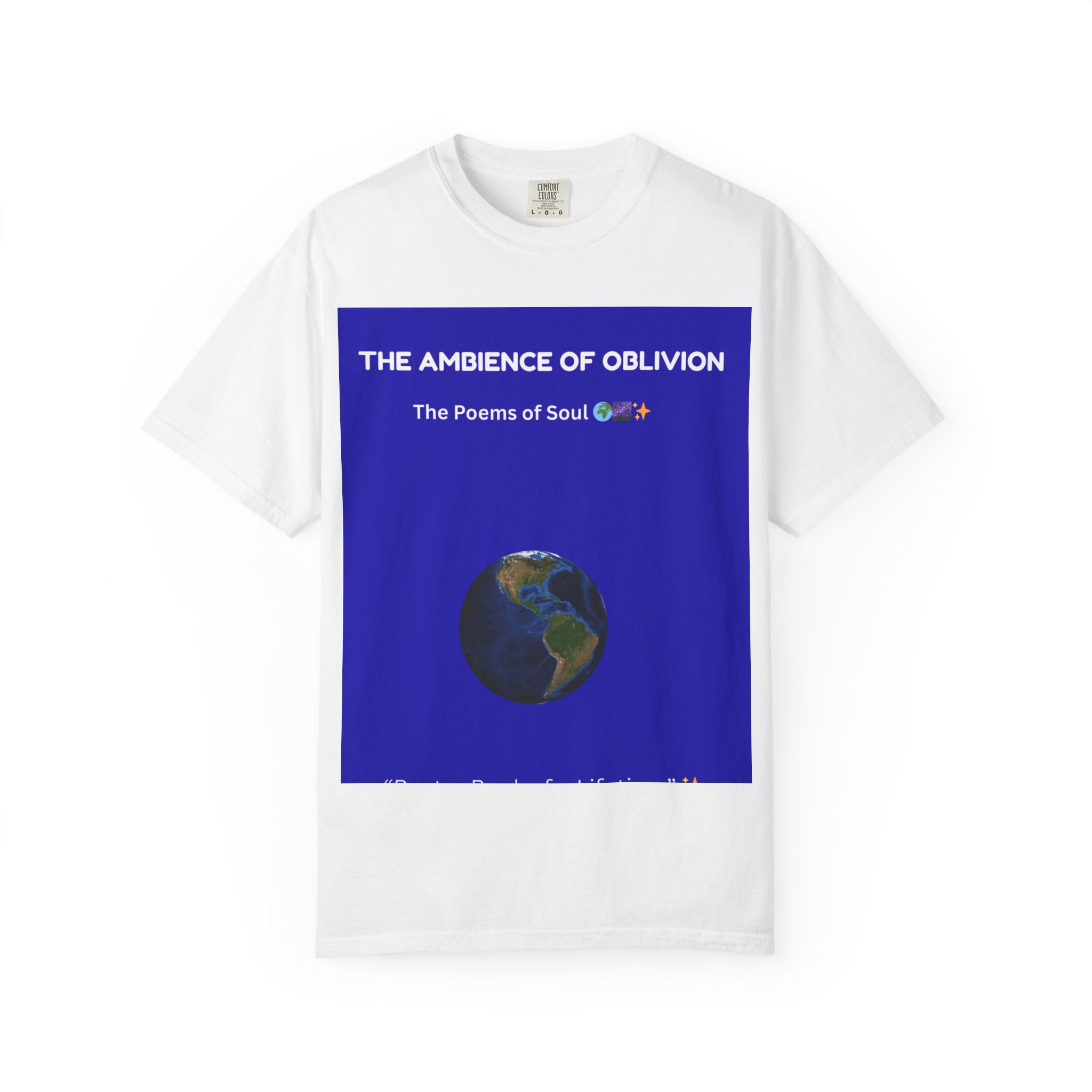 The Ambience of Oblivion Earth Graphic Tee | Poetry Cover Design