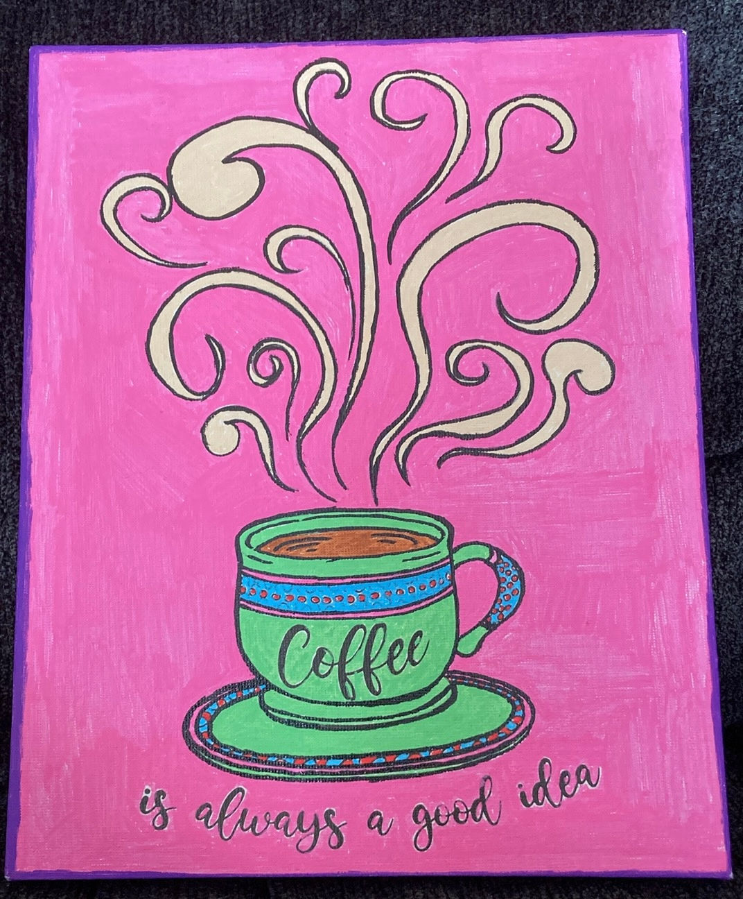 8x10 Coffe Cup Painting
